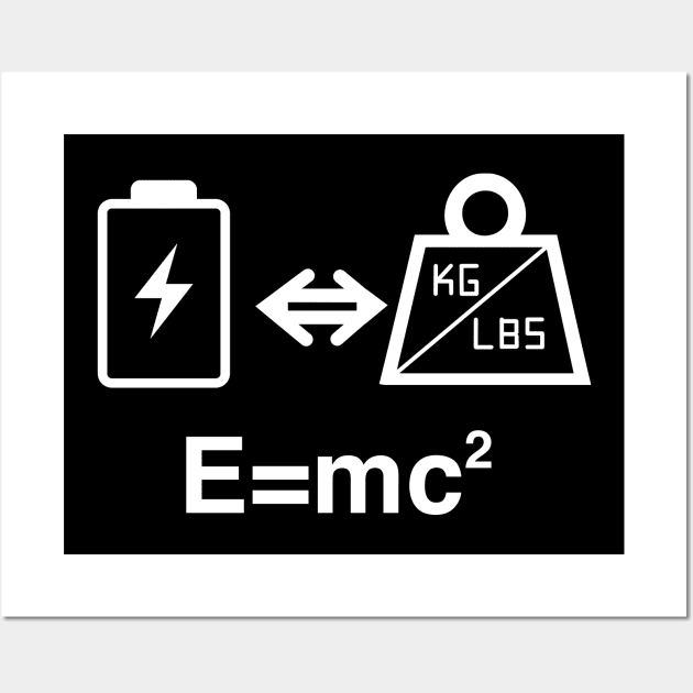 Energy Mass Equivalence Wall Art by Silentrebel